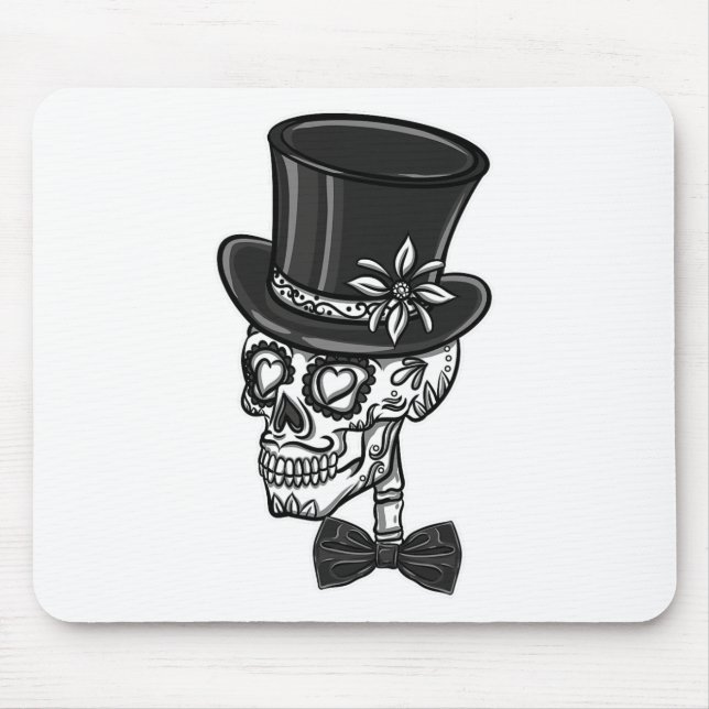 Groom Sugar Skull Bachelor Party 1  Mouse Mat (Front)