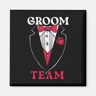 Groom Team Groom Squad Stag Night Bachelor Party Magnet
