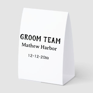 Groom team groomsman name date bachelore party