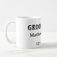 Groom team groomsman name date bachelore party