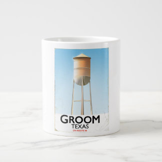 Groom Texas Route 66 Americana travel print Large Coffee Mug