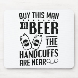 Groom The Handscuffs Are Near Bachelor Party Mouse Mat