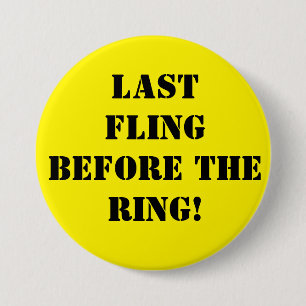 Groom to be bachelor stag do pin badge