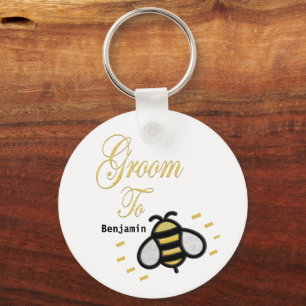 Groom To Be Bachelor Wedding Party Personalise Key Ring