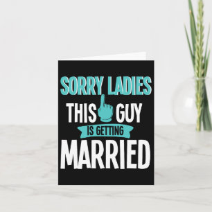Groom To Be Wedding  Card