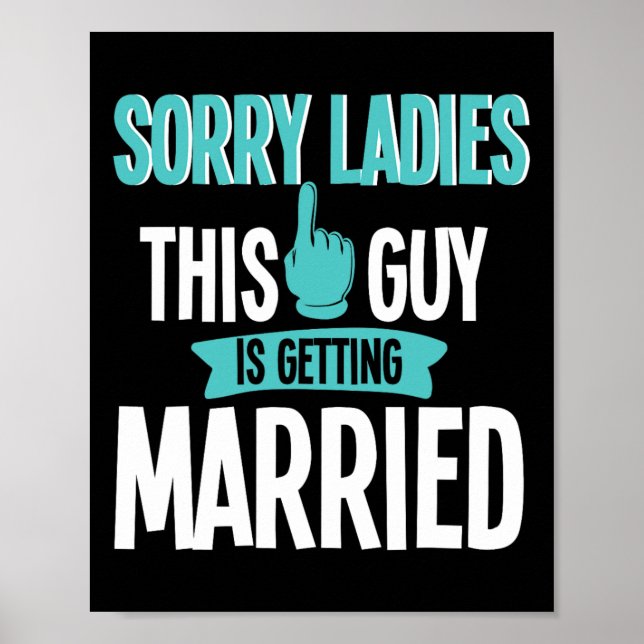 Groom To Be Wedding  Poster (Front)