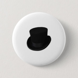 Groom Top Hat 6 Cm Round Badge