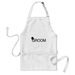 Groom Top Hat Standard Apron