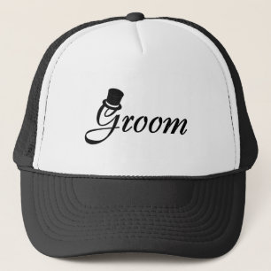 Groom (Top Hat) Trucker Hat
