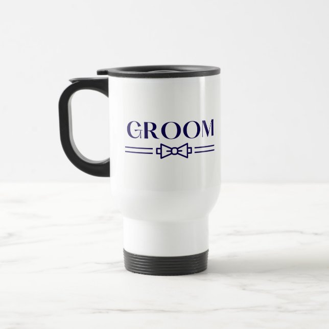 Groom Travel Mug (Left)