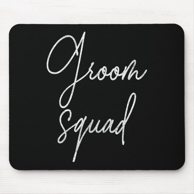 Groom Tribe Bachelor Party Shirts For Men  Mouse Mat (Front)