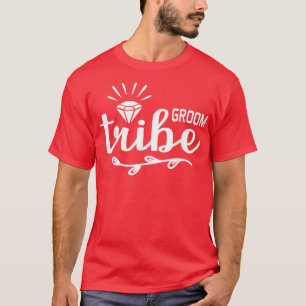 Groom Tribe Engagement Matching Newlyweds Bachelor T-Shirt