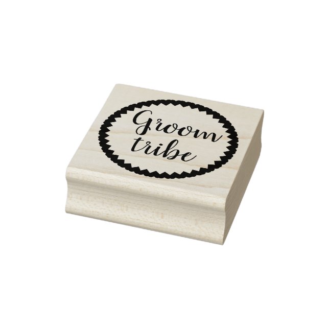 Groom Tribe Heart Rubber Stamp (Stamp)