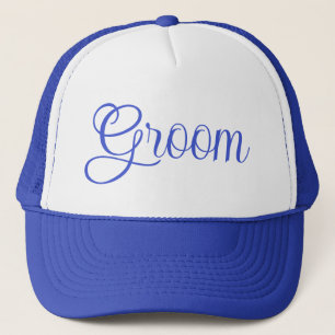 Groom trucker hat