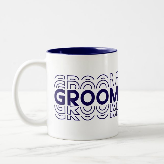 Groom  Two-Tone coffee mug (Left)