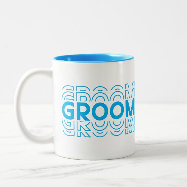 Groom  Two-Tone coffee mug (Left)