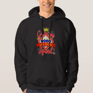 Groom Vegas Bachelor Party Group 2025 Married in V Hoodie