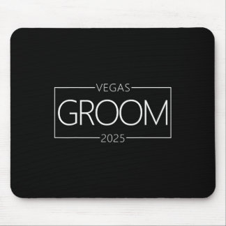 Groom Vegas Bachelor Party Group 2025 Married In V Mouse Mat