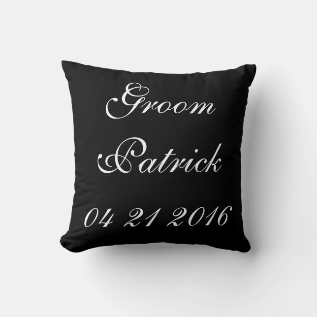 Groom | Wedding Cushion (Front)