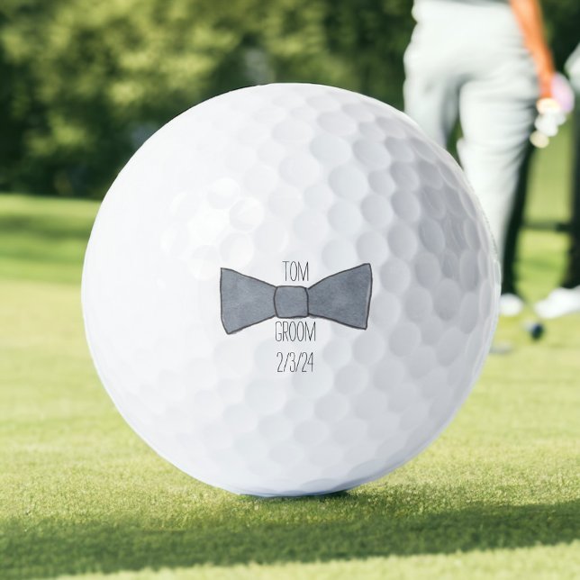 Groom Wedding Custom Golf Balls (Creator Uploaded)