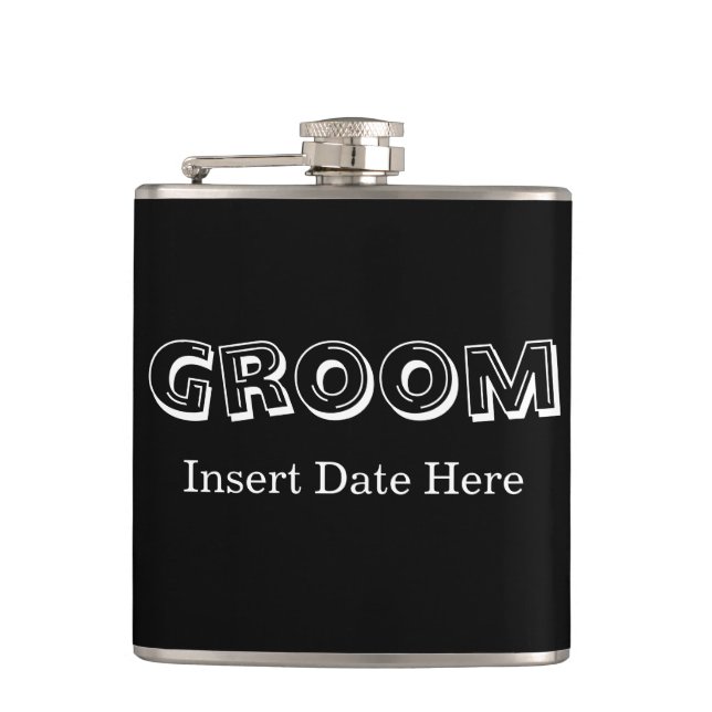 Groom | Wedding Hip Flask (Front)