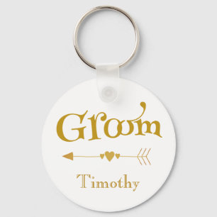 Groom Wedding Keepsake Souvenir Key Ring