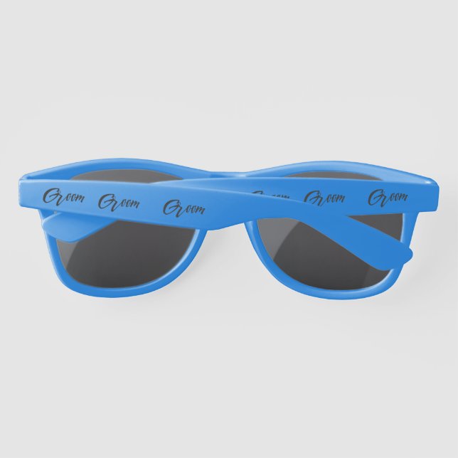 Groom Wedding Party Favour Sunglasses (Back)