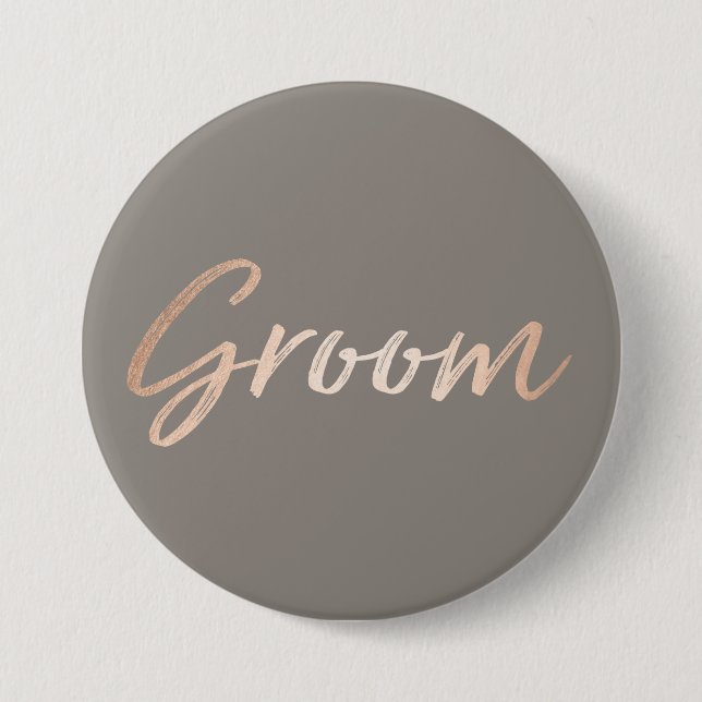 Groom Wedding Rehearsal 7.5 Cm Round Badge (Front)