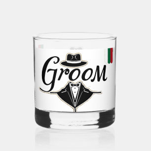 Groom Whiskey Glass