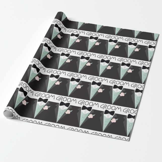 Groom Wrapping Paper (Unrolled)