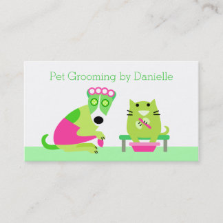 Groomer - Dog & Cat Spa Business Card