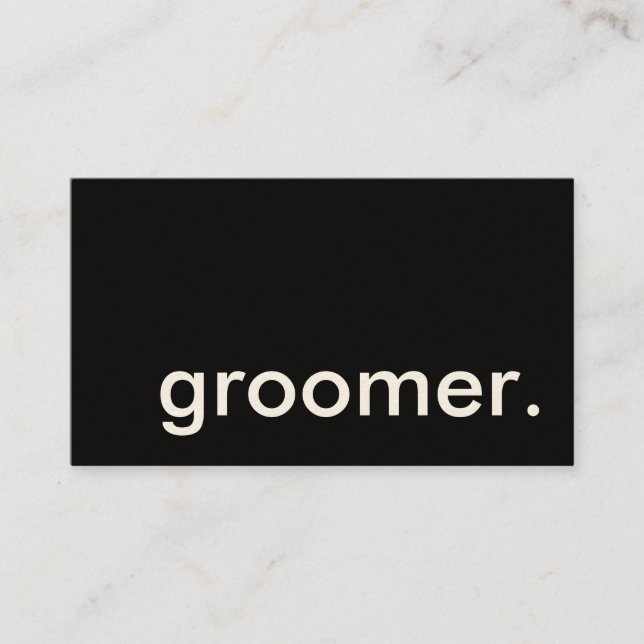 groomer. loyalty punch card (Front)