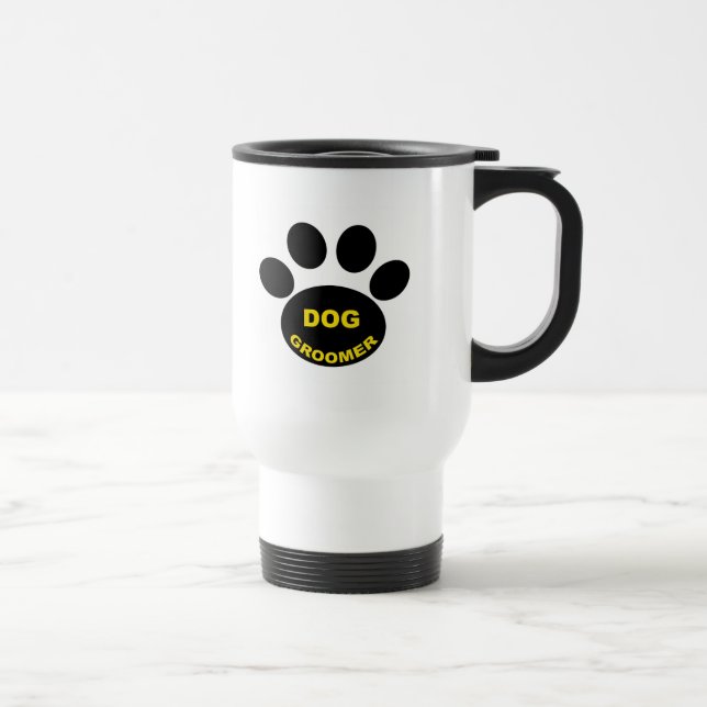 Groomer Paw Travel Mug (Right)