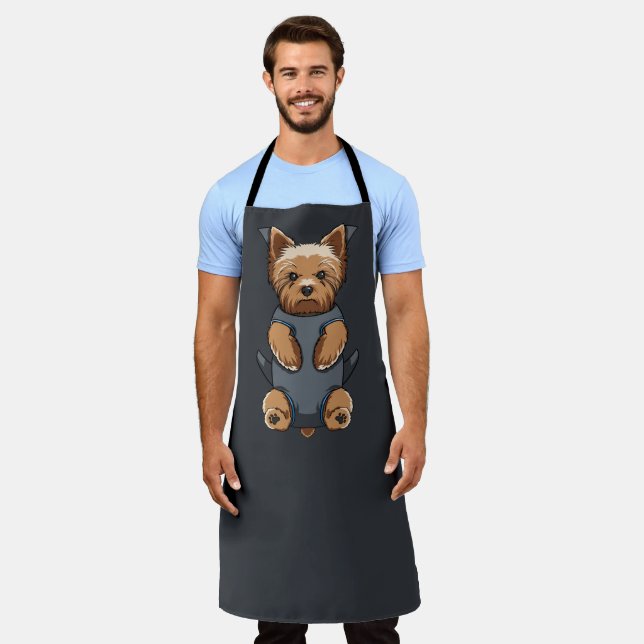 Grooming Apron Front Carrier - Yorkshire Terrier (Worn)