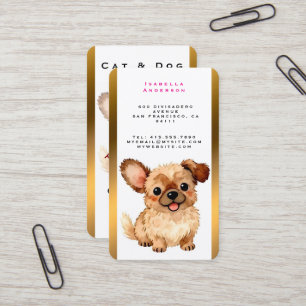 Grooming Dog Personalized Luxury Modern Collection Business Card