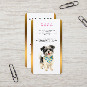 Grooming Dog Personalized Luxury Trendy Collection Business Card