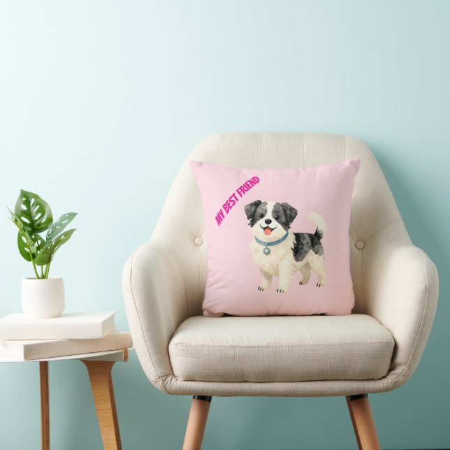 Grooming Dog Personalized Modern Collection Cushion (Chair)