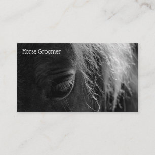 Grooming Horse Business Card
