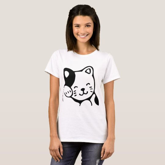 Grooming Kitty Woman t-shirt