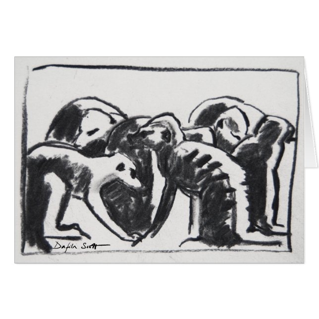 Grooming meerkats - Art card (Front Horizontal)