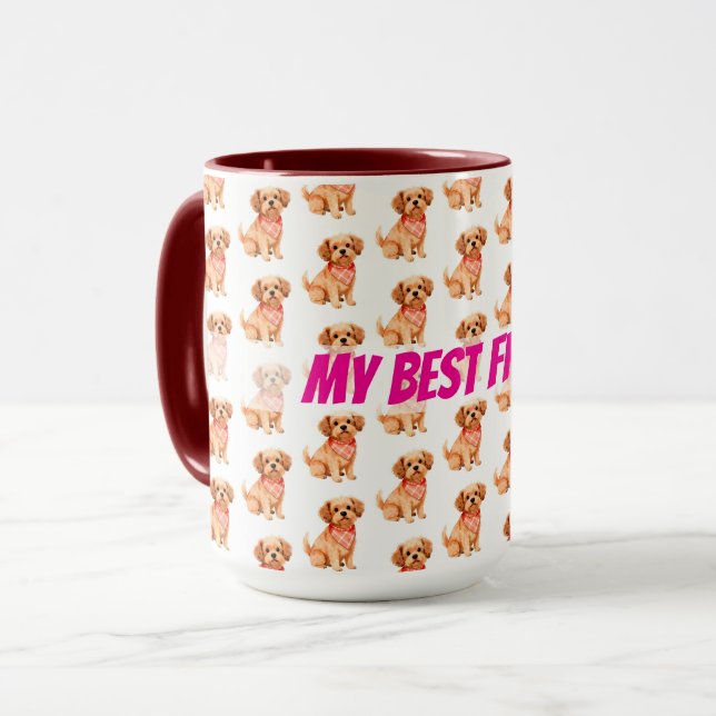 Grooming Pet Personalised Luxury Modern Collection Mug (Front Left)