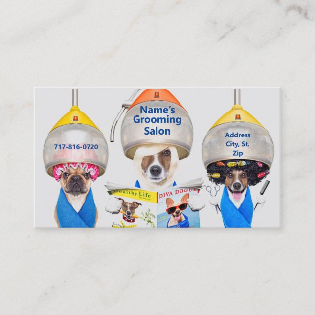 Grooming Salon Business Card (Front)