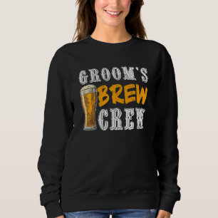 Groom's Brew Crew Bachelor Party Wedding Sweatshirt