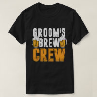 Groom's Brew Crew Funny Groomsmen Beer