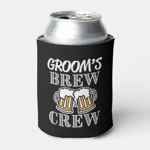 Groom's Brew Crew Groomsmen - Groomsman can beer Can Cooler