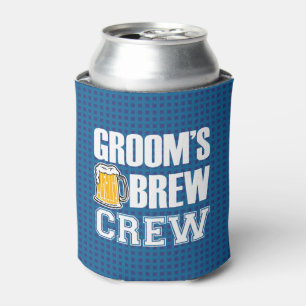 Groom's Brew Crew Groomsmen - Groomsman can beer Can Cooler