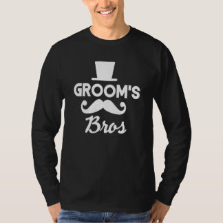 Groom's Bros Wedding Entourage Bachelor Party T-Shirt