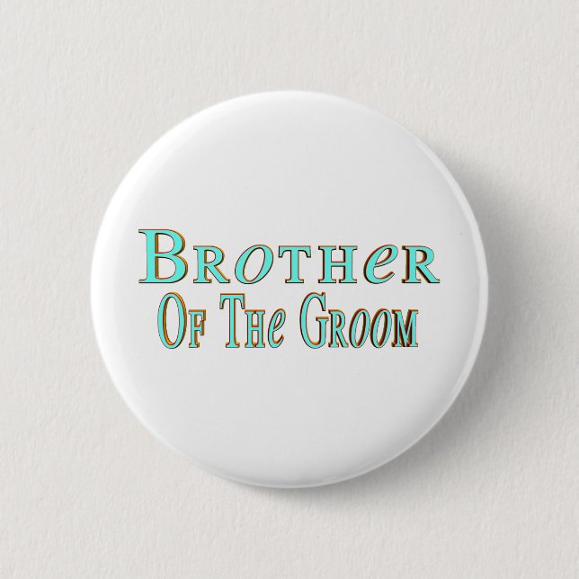 Grooms Brother Button (Front)