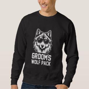 Groom's Buddies Wolf Pack Groomsmen Bachelor Party Sweatshirt