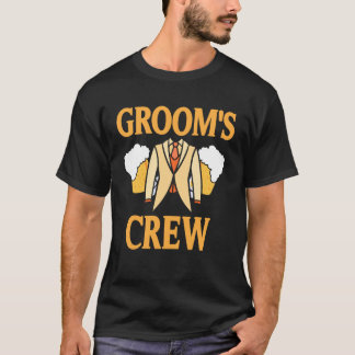 Groom's Crew Bachelor Party Drinking Team Squad T-Shirt